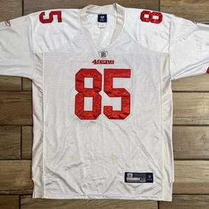 San Francisco 49ers Football Jersey Vernon Davis #85 Reebok Tag SizeXXL White 56 - Picture 1 of 18
