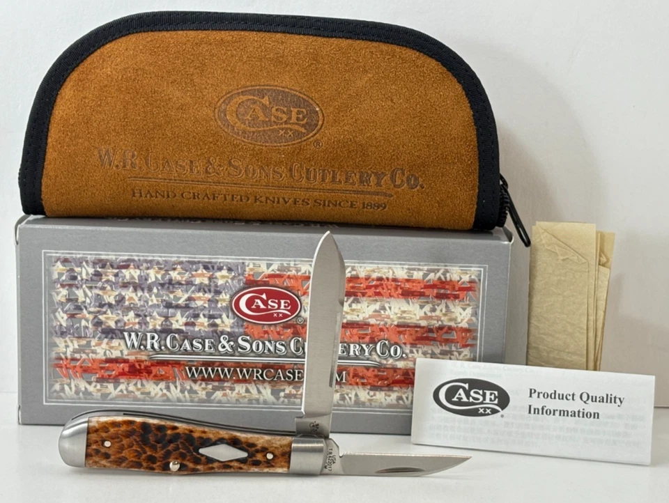 Case XX Tony Bose Eureka Jack Knife Jigged Brown Bone 1/300 154cm Steel 07424