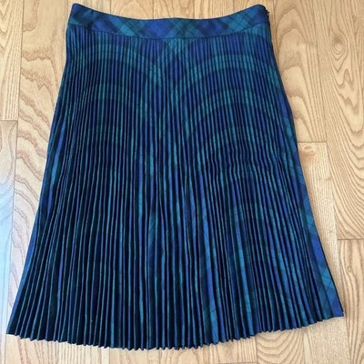 Vintage Pendleton Wool Skirt Classic Blue Green Preppy Size 10P EUC - Image 1 of 4