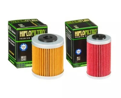 HiFloFiltro Oil Filter 1st & 2nd For 2008-2025 KTM 690 ENDURO R Duke HF155 HF651 - Image 1 of 4
