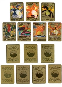 Juego Pokemon 7 Cartas Metal Dorado - Charizards - ©2020 PokemonNintendo/GAMEFREAK - Imagen 1 de 1