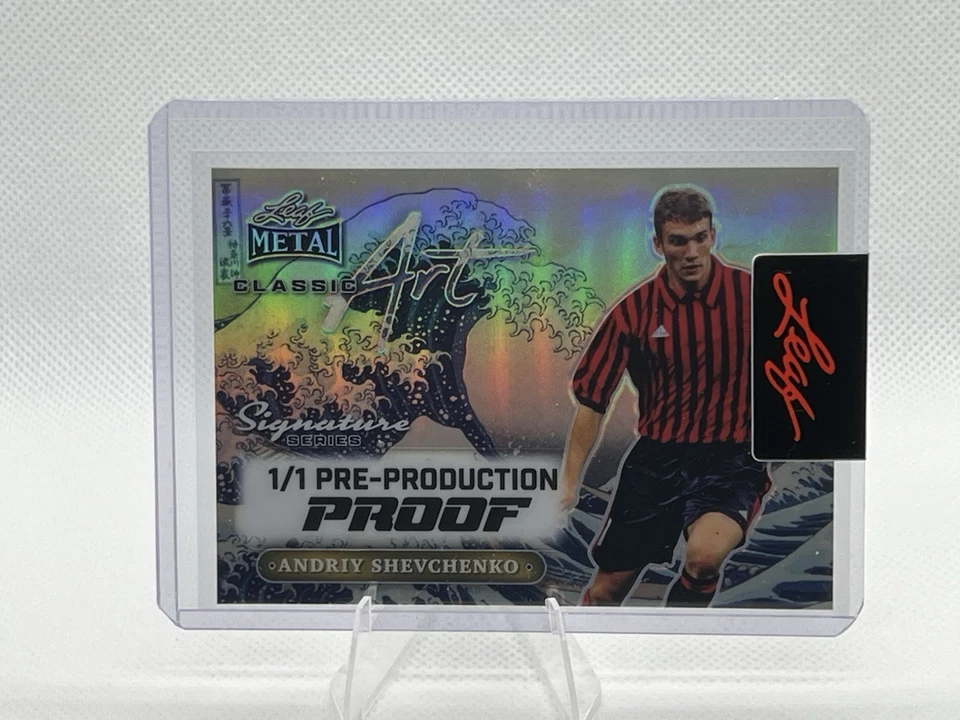 2024 Leaf Metal Andriy Shevchenko Classic Art 1/1 Pre-Production Proof - Image 1 of 3