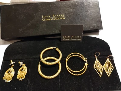 Joan Rivers Colección Clásica Conjunto De 4 Pendientes Nuevo Soy Caja Foto 1 de 4