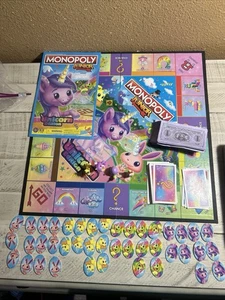 Monopoly Junior: Einhorn Edition Brettspiel, magisch für 2-4 Spieler ohne Karton - Bild 1 von 10