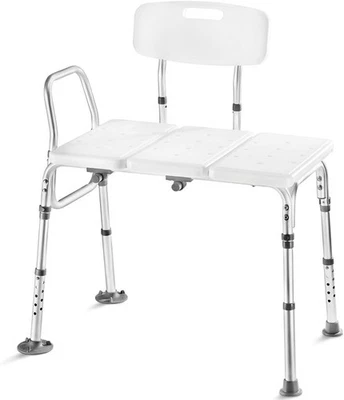 Banco de transferencia Medical King MK7140 - Silla de ducha bañera, ajustable blanco  Foto 1 de 4