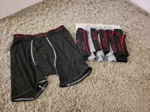 Hanes 6 Pack Tag Less Boxer Briefs MEDIUM 32-34” - Picture 1 of 6