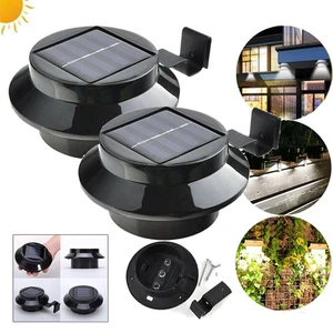 Solarleuchte Dachrinnenleuchte Solar Kabellos Leuchte Garten Solarlampe 2Stück - Bild 1 von 10