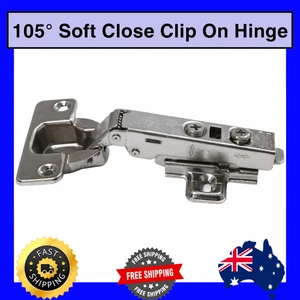 Hafele 105° Full Overlay Soft Close Clip On Hinge - 10 Pack 483.02.433 - Picture 1 of 4