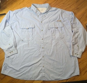Camisa Columbia PFG para Hombres 4XL Verde Azulado Ventilado Pesca Exterior Omni Tono - Imagen 1 de 5