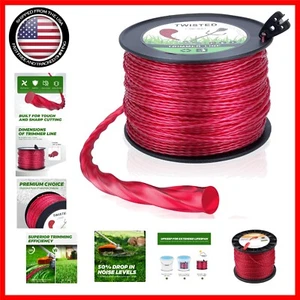 .105" Twisted Trimmer Line - 690 ft Nylon Weed Eater String with Tool - Picture 1 of 10
