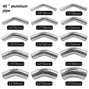 38/42/45/51/57/60/63/70/76/80mm OD 45-Grad-Aluminiumrohr für Turbo Motor - Bild 1 von 30