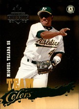 2003 (ATHLETICS) Donruss Champions Team Colors #1 Miguel Tejada