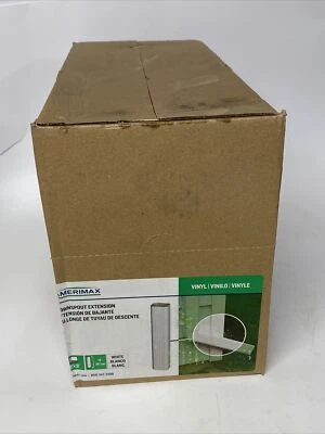 Box Of 9, Amerimax Gutter White Vinyl Downspout 15"L X 3"D Extension M0594 New - Image 1 of 4