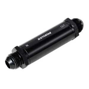 AN -8 AN8 Black Anodised Billet Magnetic Fuel Filter New Black 30 Micron 8AN - Picture 1 of 4