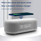 LED Thermometer Display 15W Wireless Charger Digital Alarm Clock For Samsung S24