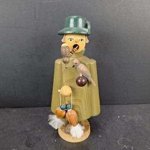Vintage Deutscher Holz Räuchermann Falkner Falknerei Vogeljäger - Bild 1 von 9