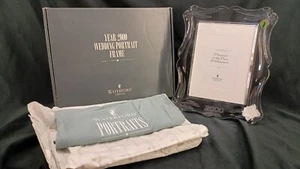 Waterford Crystal Year 200 Wedding Picture Frame Holds 5X7 Never Been Used - Picture 1 of 11