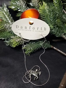 DANFORTH PEWTER Horse Pendant (W Sterling 18" Chain)  NEW - Picture 1 of 7