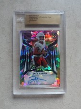 2023 Leaf Metal Crystal Tie Dye Pre Production Proof Jake Haener Auto 1/1