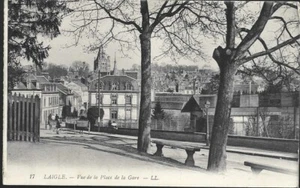 LAIGLE ou L'AIGLE 61 Place de la Gare CPA écrite à Alexandre JOURDAN Casablanca - Imagen 1 de 2