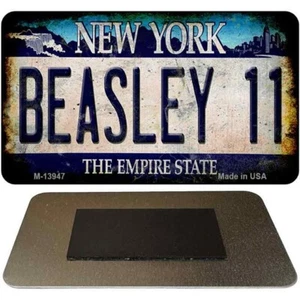 Beasley 11 Nueva York Imán Azul Nevera Refrigerador Hogar Cocina Decoración - Imagen 1 de 1