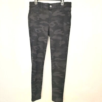 Pantalones al Tobillo Knox Rosa Gris Estampado Camuflaje Ajustados Elastizados Tiro Medio Talla Pequeña Foto 1 de 4