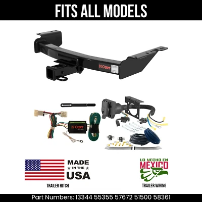 For 97-04 Oldsmobile Silhouette Trailer Hitch + 7Pin Wiring Fits All Models Curt - Image 1 of 4