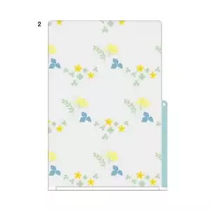 Midori MD A6 3 Pocket Clear Folder | Wildflower Kawaii - Picture 1 of 1