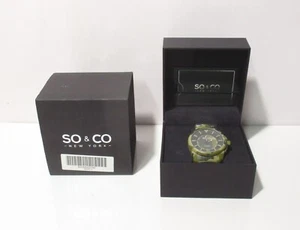 SO & CO New York Camoflage Men's Wrist Watch 5007.1 Water Resistant New in Box - Bild 1 von 14