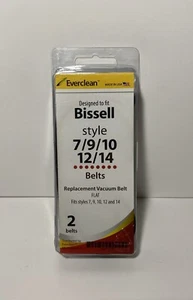 Fits For Bissell Style 7 9 10 12 14 Belts 2PK Fits For Everclean Made in USA 320 - Picture 1 of 2