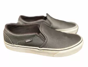 VANS Clásico Sin Cordones Negro Lona Top Bajo Zapatos de Patín Para Mujer 6.5 (Para Hombre Talla 5) - Imagen 1 de 8
