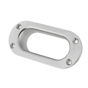 1PCS Boat 316 Stainless Steel Oval Hawse Pipe Cable Lead Guide Mooring Fairlead - Foto 1 di 5