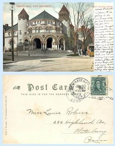 Postal Edificio 1906 de la Universidad de Yale Osborn Hall New Haven Connecticut - Imagen 1 de 1