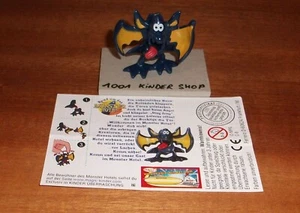 KINDER C-8 C8 MONSTER HOTEL FLEDERMAUS + STICKERS + BPZ (D) VARIANTE MIT AZTEC - Picture 1 of 1