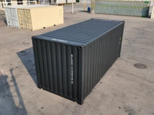 20 ft DC Seecontainer NEU One-Way in Schwarzgrau RAL 7016 / 7021 - Bild 1 von 8