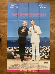 Dirty Rotten Scoundrels Movie Poster -- 40 x 25. Folded - Picture 1 of 1