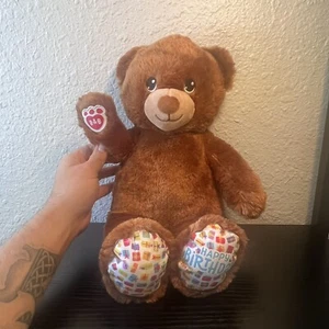 Build A Bear Workshop Happy Birthday Leckerli Plüsch 15 Zoll braun Stofftier Geschenk - Bild 1 von 8