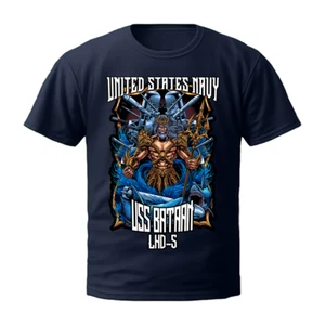 Camisa USS Bataan LHD-5 King Neptune Shellback Veterano Regalo USN Marina de los Estados Unidos - Imagen 1 de 2