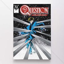 The Question Poster Canvas 1987 #5 DC Comic Book Cover Art Print