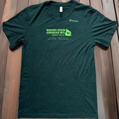 RARE Western States 2018 Trail WS 100 Mile Endurance Marathon Race Run Tee Shirt - Image 1 of 4