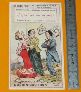 RARE CHROMO GUERIN-BOUTRON 1900-1905 GRAPHOLOGIE  - Foto 1 di 2