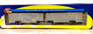 RTR HO=1/87 Athearn #27958 2 PIG/ROAD SEMI 40' Parcel Trailers-UPSZ-BUILT-LAYOUT - Picture 1 of 19