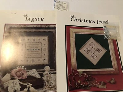 Just Nan CHRISTMAS JEWEL & LEGACY Cross Stitch Patterns &Embellishment Packs - Image 1 of 4