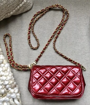 Bolso Bandolera Big Buddha Fanton Cuero Acolchado Bolso sin asas - Rojo Foto 1 de 4