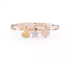 We+ Friendship Friends Charms Stainless Steel Italian Bracelet FR013 - Picture 1 of 1