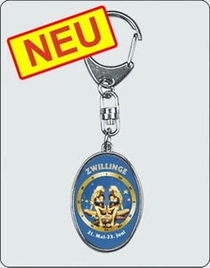 Key holder star sign Gemini 40 x 30 mm - Imagen 1 de 1