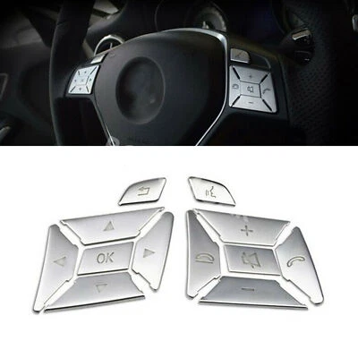Fit For 2011-2013 Mercedes Benz C-Class W204 Steering Wheel Button Trim Cover - Image 1 of 4
