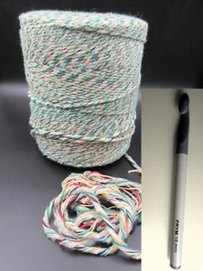Jumbo-Rolle extra dickes Woll-Garn Häkeln Basteln 2,5kg Teppich/Sitzkissen uvm - Bild 1 von 6