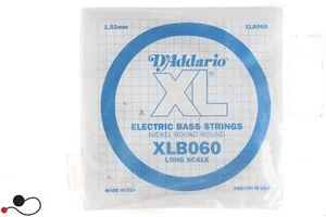 D ADDARIO X1 CORDA BASSO XLB060 NICKEL WOUND 1.52 MM BRIGHT ELECTRIC BASS STRING