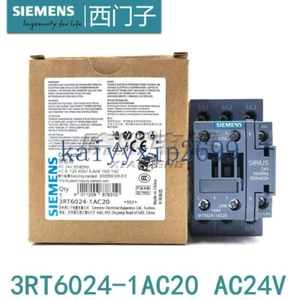 1PC NEW Siemens contactor 3RT60 3RT6024-1AC20 AC24V current 12A Free shipping - Picture 1 of 9